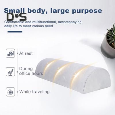 Coussin traversin demi-lune pour les jambes, le dos, les genoux, en mousse à mémoire de forme, avec housse lavable en machine pour un confort optimal des chevilles et des pieds