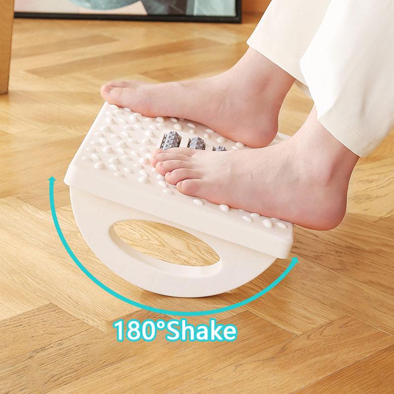Foot Rest Under Desk Rocking Footstool with Massage Rollers Foot Rest Foot Relaxation Circulation for Home Study Office Work