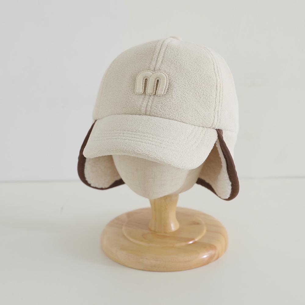 Kinder Herbst/Winter Lammwolle Baseballkappe mit Ohrenschutz