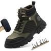 Work Safety Platform Boots Men Work Shoes Steel Toe Safety Shoes Men Indestructible Boots Anti-puncture Work Sneakers Male