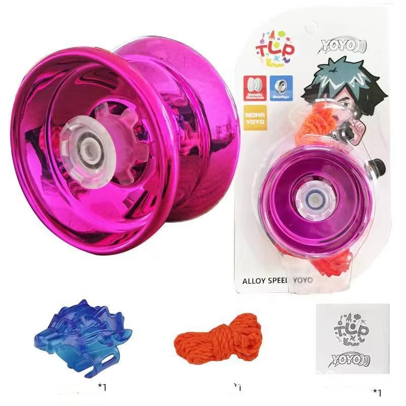 Yo-Yo 1PCS High-end Professional Alloy Material Children's Hand Pull Line Toy Easy To Use