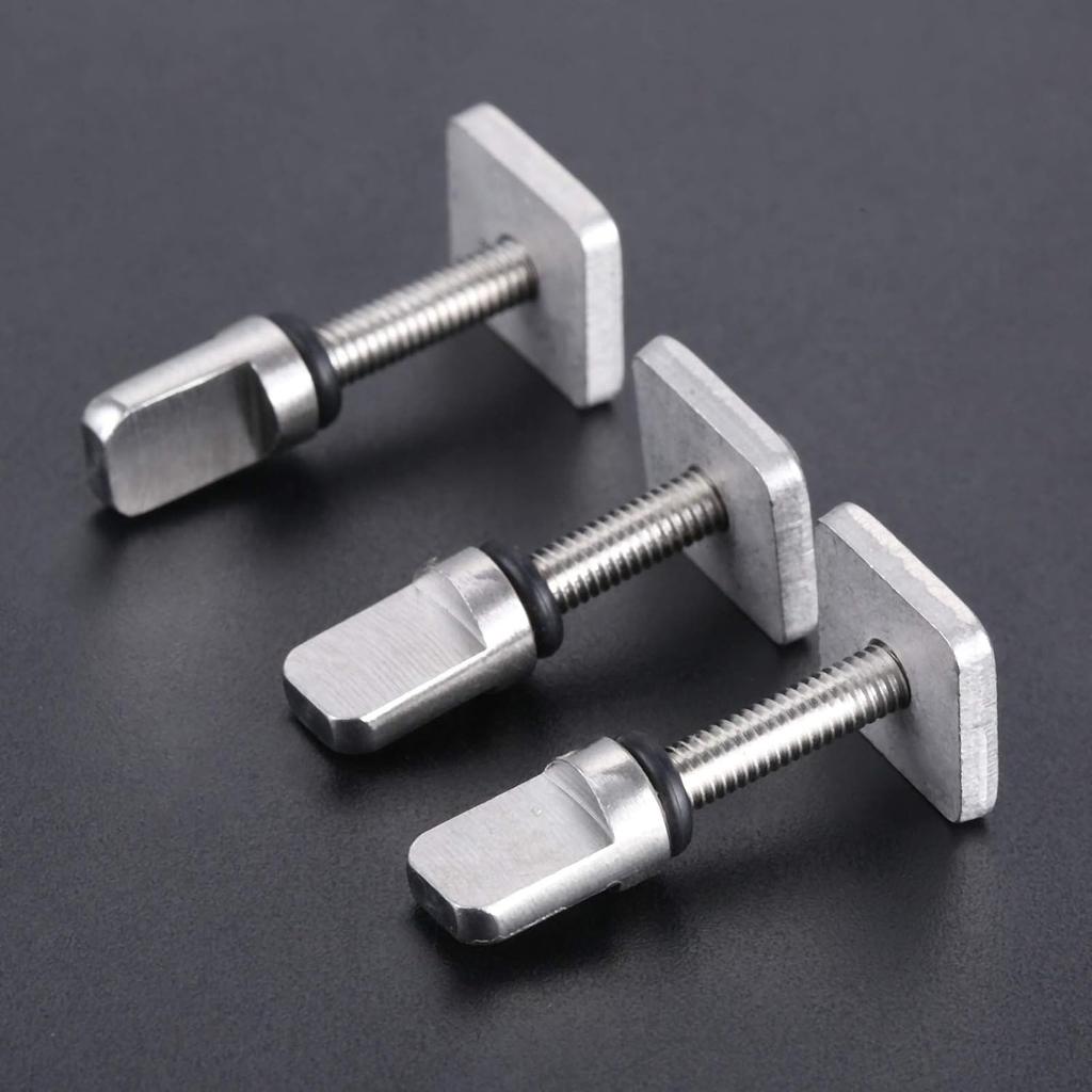 4 Pieces Stainless Steel Fin Screw Fin Screw Plate Set