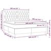 3142028 vidaXL Divan Bed with Mattress Dark Brown 160x200 Cm