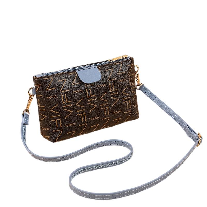 Small Square Crossbody Pvc Bag With Card And Coin Compartments