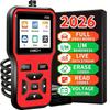 V500 Automobilový OBD2 skener Nástroj Univerzální čtečka kódů Diagnostika závad motoru Tester napětí a zátěže