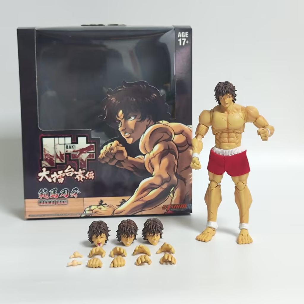 15cm Anime Hanma Baki Figure Hanma Yujiro Collectible Dolls PVC Action Figures Baki the Grappler Model Toys Kids Birthday Gifts