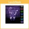 New Pokemon Go 3d Sylveon Night Light With Stunning 7 Color Change Led Desk Lamp