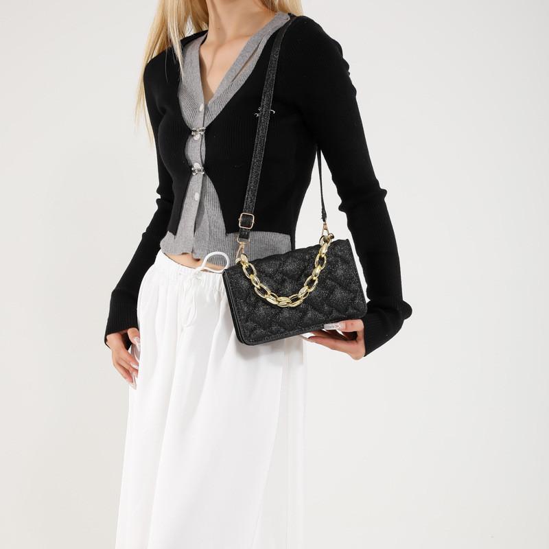 Fashionable Street Style Small Square Handbag Versatile Shoulder Bag In Soft Colors