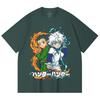 230 Gsm 100% Cotton HXH V7 Gon Killua Print Unisex Heavy Cotton T Shirt