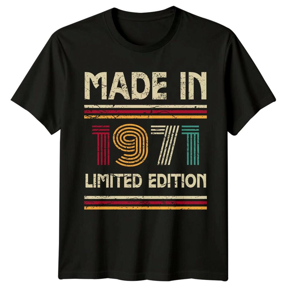Made In 1971 Mens T Shirt 55th Birthday Gift Vintage fiftyfive Old Unisex T-Shirt XXL