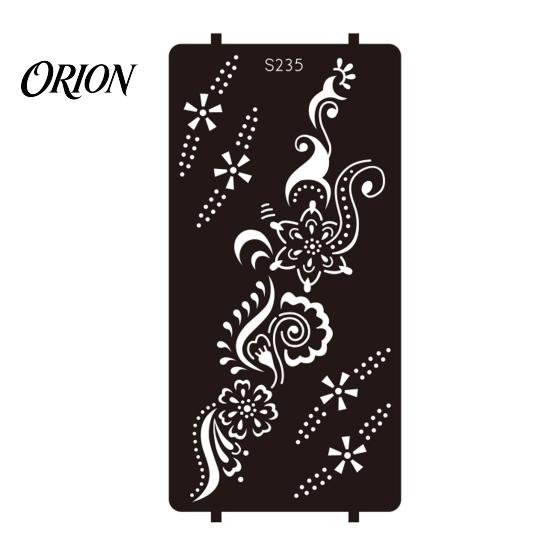 Wedding Henna Stencil Reusable Indian Tattoo Stencils, Mehndi Hand Painting Templates, Bohemian Style DIY Flower Pattern for Body Art, Festival Makeup