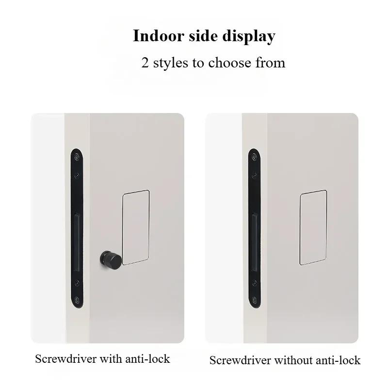 Invisible Room Door Lock Hidden Outward-opening Wooden Door Handle Magnetic  Handle Indoor Silent Secret Door Lock