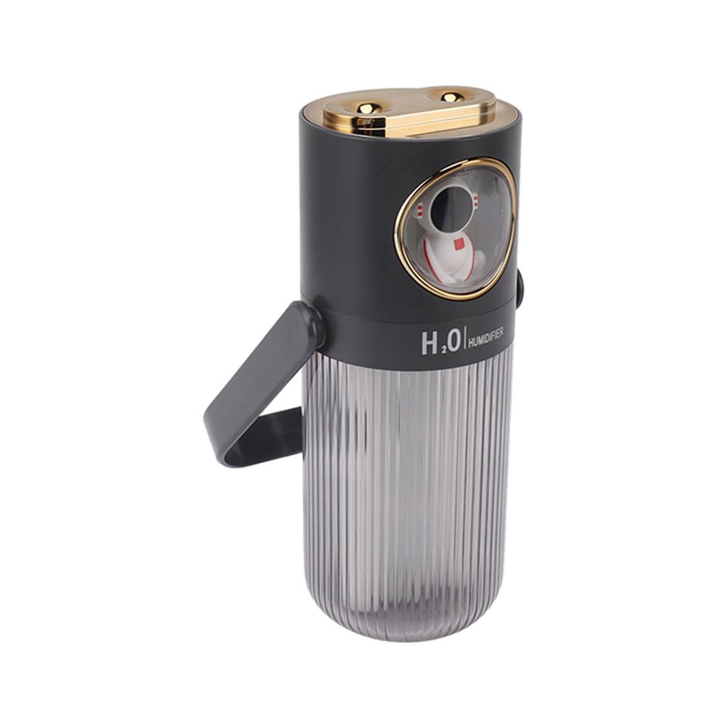 Humidifiers Negative Ion Double Spray Gray Low Noise 380ml Portable Multiple Way Power Supply for