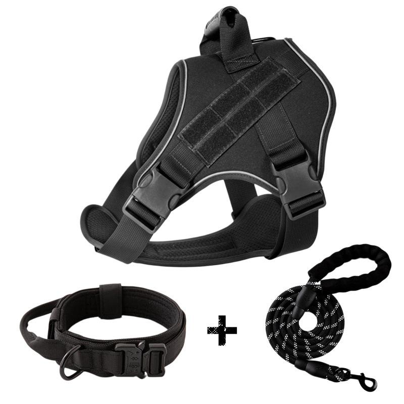 Tactical Anti-Pull Dog Harness & Leash for Medium to Large Breeds - Ideal for Border Collies & Golden Retrievers