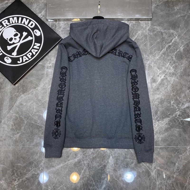 21SS Heavyweight Cotton Zip-Up Hooded Sweatshirt Mens Slim Fit Casual Streetwear