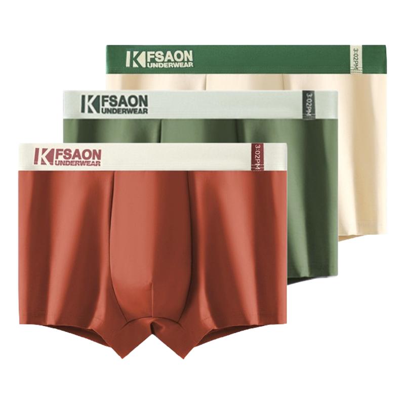 3 Pcs Men's Boxer Briefs Shorts Undies Underwear Breathable Undershorts Panties Boy Big Underpants L XL XXL 3XL 4XL