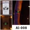 Rikalong Cross-border Halloween Luminous Temporary Spider Tattoo Stickers - Realistic & Scary Designs
