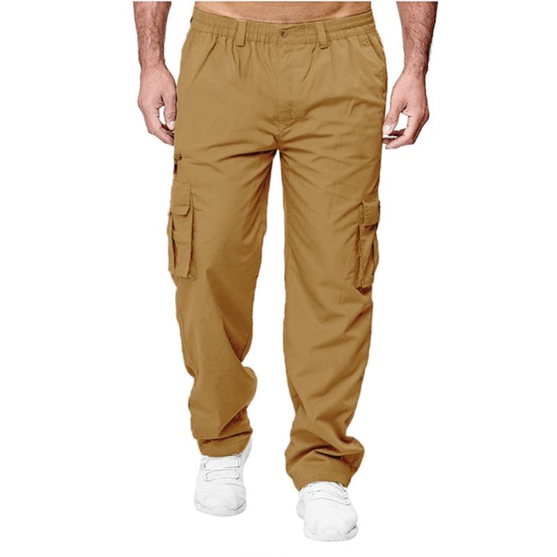 Men's Casual Multi Pocket Loose Straight Leg Workwear Pants Outdoor Pants Fitness Pants Trousers Men’s