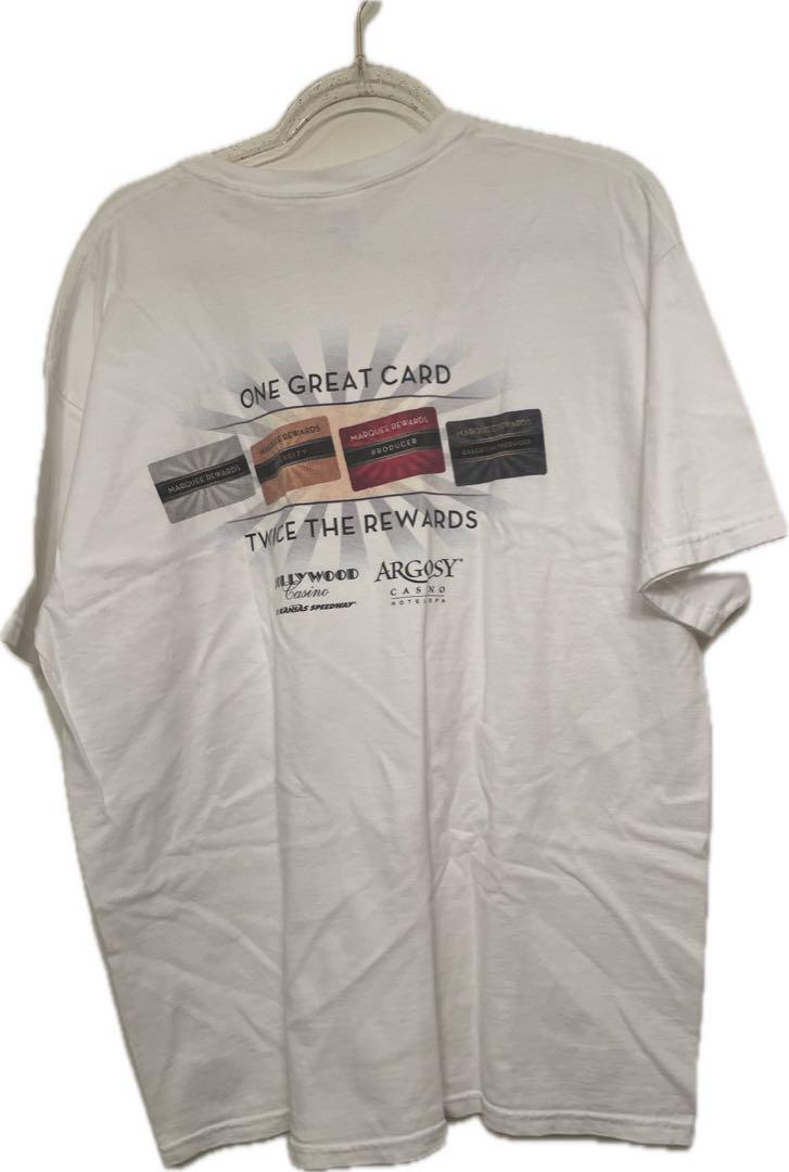 

[Б/У] Футболка ARGOSY CASINO, белая, винтажная, корпоративная футболка, 90-е