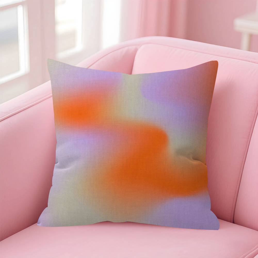 Gradient Halo Pillowcase Toon Gift Cushion Cover Bedroom Home Sofa Chair Seat Decor Pillow Case