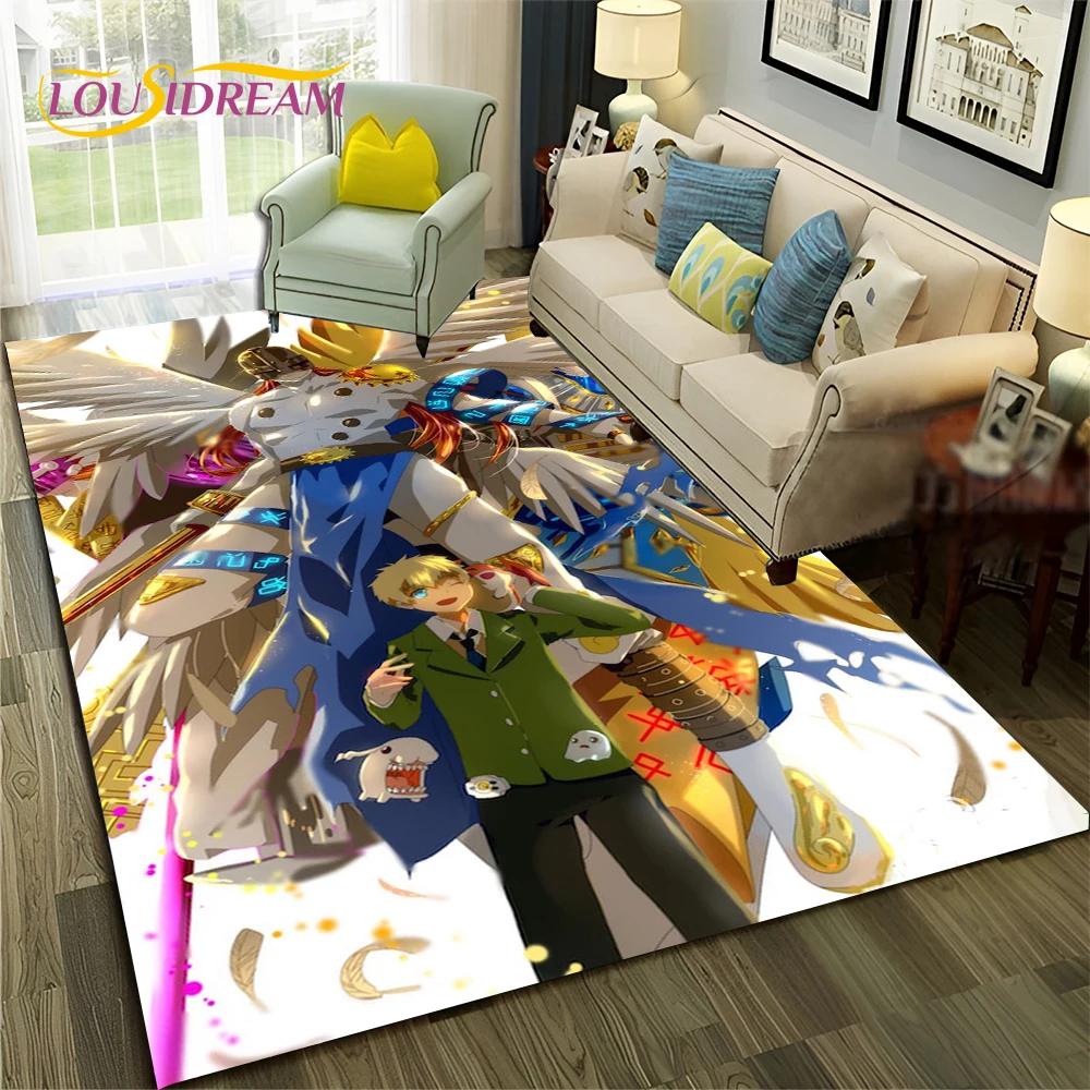 Cartoon Digimon Adventure Monster 3D Carpet Rug for Home Living Room Bedroom Sofa Doormat Decor,kids Area Rug Non-slip Floor Mat