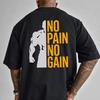 Muscles Workout Mens Cotton TShirt Retro Streetwear Athleisure Graphic Print