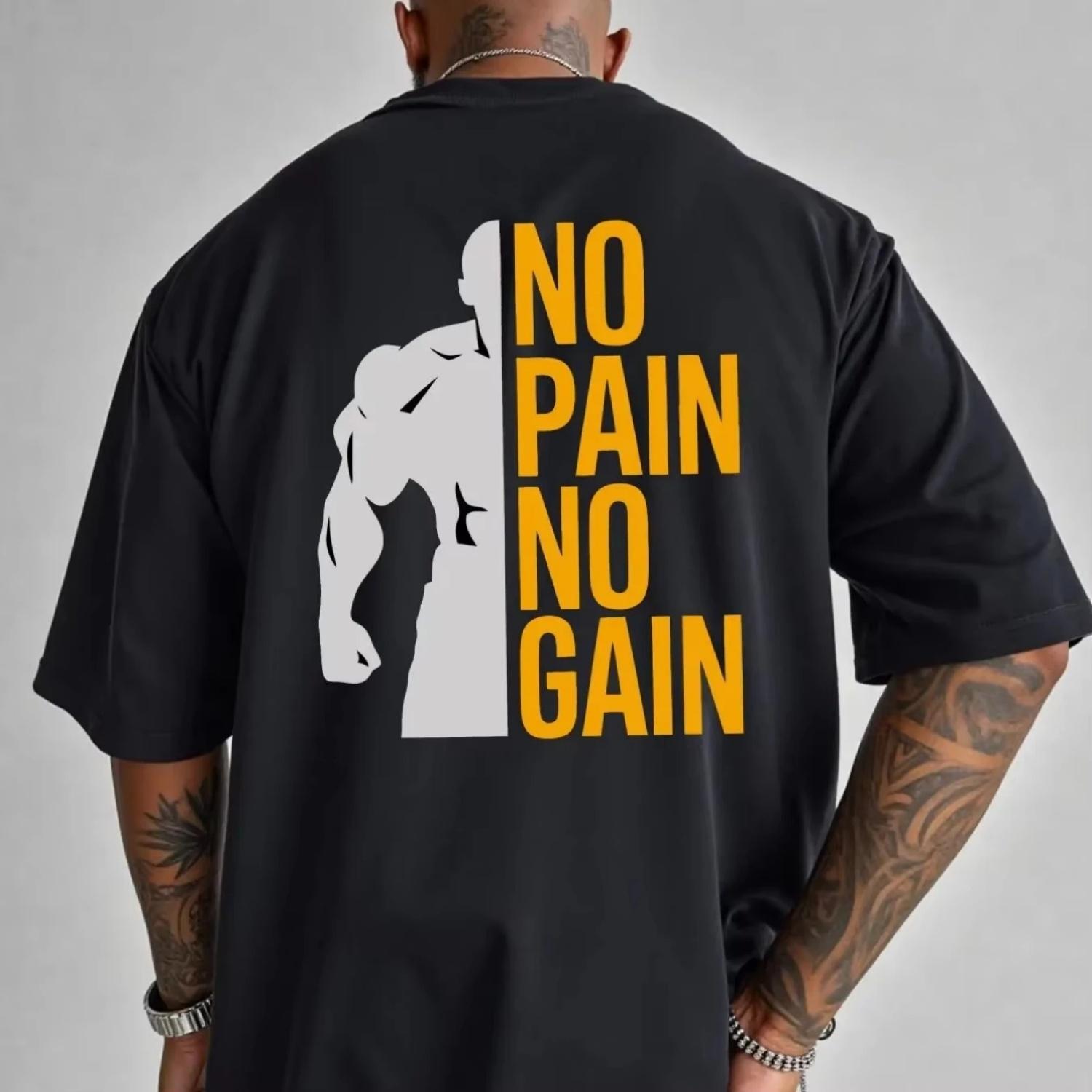 

Muscles Workout Mens Cotton TShirt Retro Streetwear Athleisure Graphic Print S чёрный