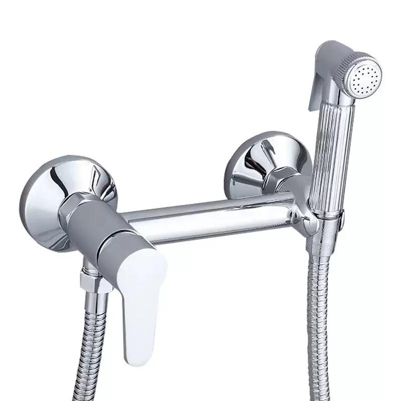 Hot and Cold Simple Faucet Bidet Sprayer Shattaf Set Multifunctional Toilet Companion Pressurized Shower Kit