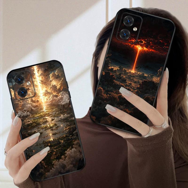 Romantic Star Moon For Moto Edge 40 50 Neo 5G E 14 15 G04 G05 4G G24 G34 G35 G54 POWER G55 G75 G84 85 silicone soft phone case