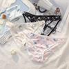 Ladies Summer Pure Cartoon Print Comfortable Traceless Package Hip Breathable Mid Waist Panties