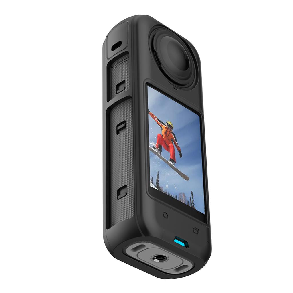 Black Silicone Case Cover for X4 Cameras Case Scratches Resistant Lens Caps Comfortable Camera Cover Ensure Safety