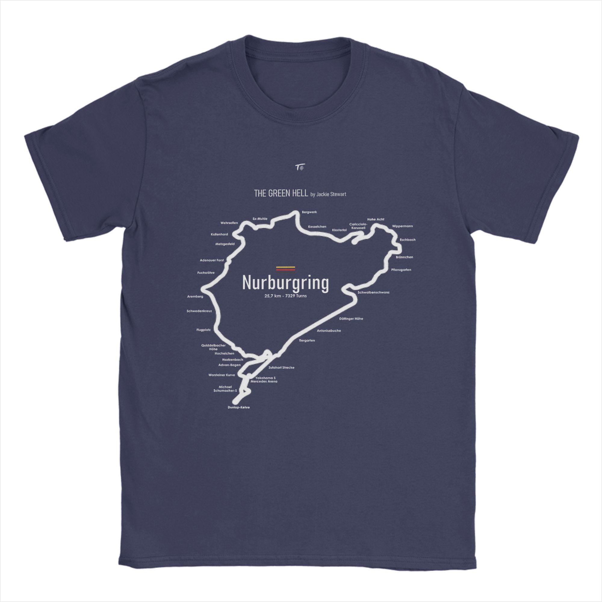

The Nurburgring Nordschleife T-Shirt Summer Hip Hop T-Shirts Men s Cotton O-Neck Clothes Short Sleeve Streetwear Tshirt S