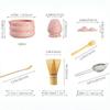 4/5/7/8PCS Matcha Teaset Gift Box Flowers Ceramic Bowl Matcha Whisk Scoop Bamboo Brush Exquisite Kit for Tea Lovers