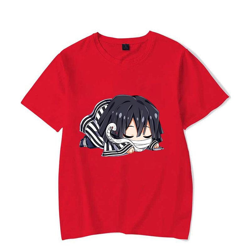 

New Anime Cute Iguro Obanai Print T Shirts Women Men Casual Round Neck Tees Top Summer Cool Loose Short Sleeve S