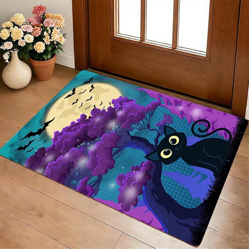 Halloween Night Living Room Nonslip Area Rug Soft Carpet For Bedroom Game Playroom Sofa Office Home Decor Doormat Christmas Gift C9301476