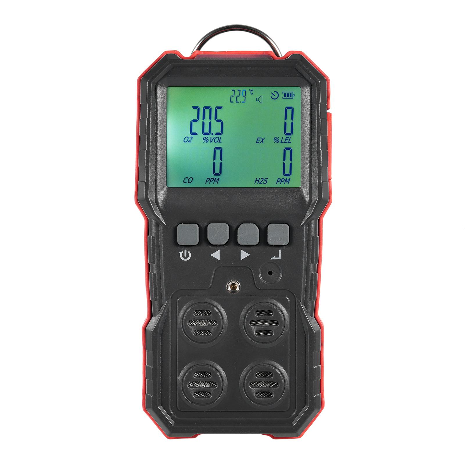 

WT8812 Монитор измерения составных газов 4-в-1 LELO2H2SCO Газовый монитор ЖК-дисплей Звуковая подсветка черный белый