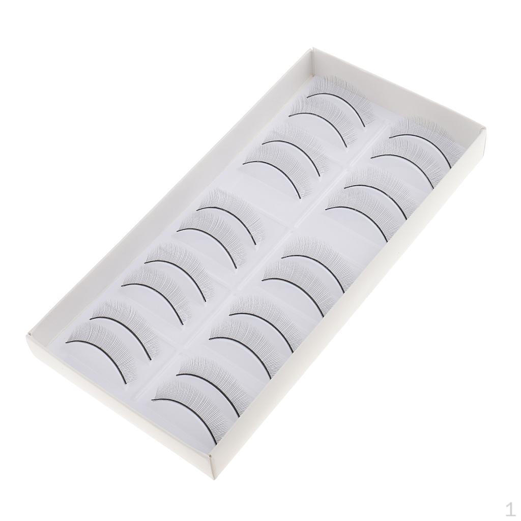 10Pairs/Set Training Lashes Individual Extension Teaching Practice Tools 8mm