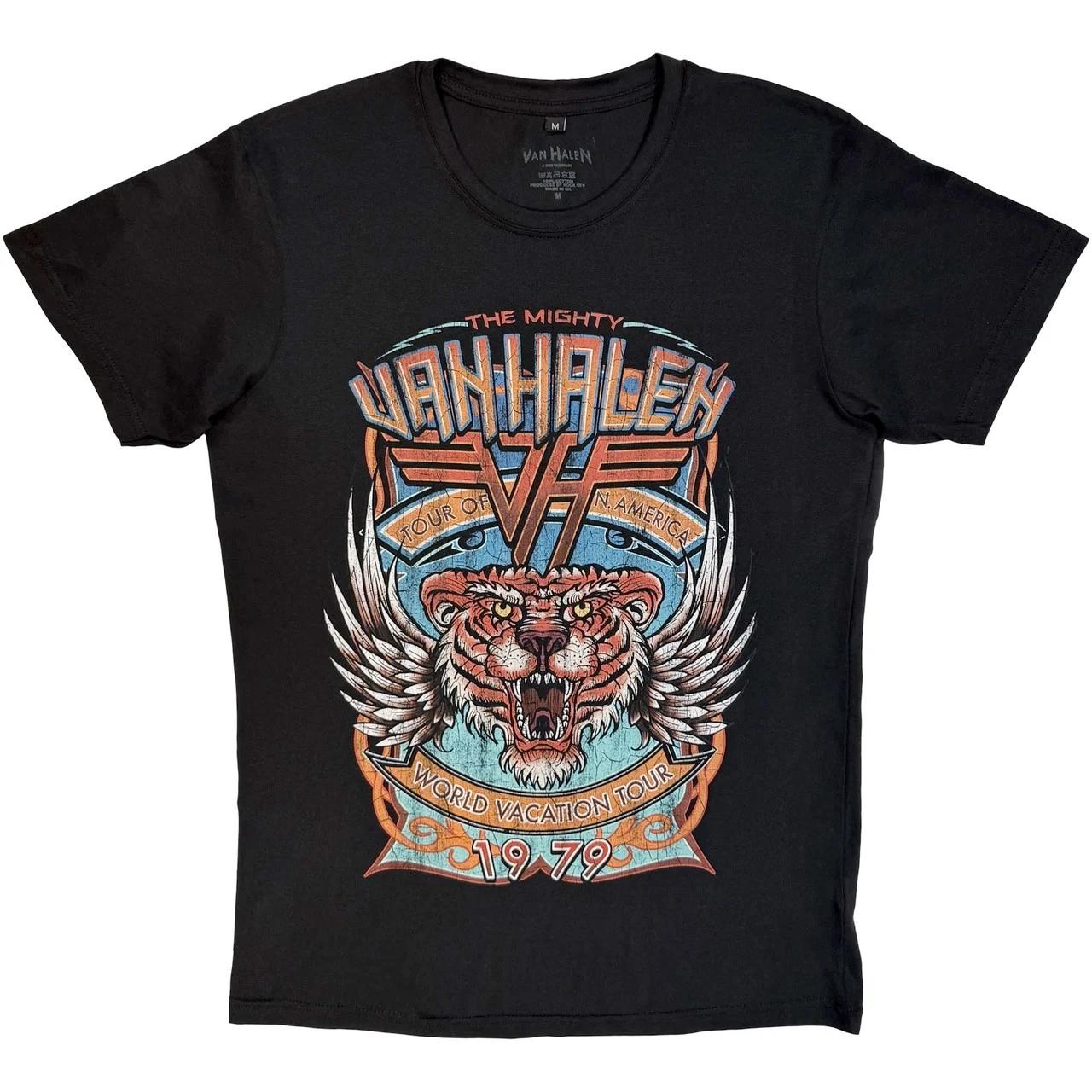Van Halen - World Tour - Black Carbon t-shirt L