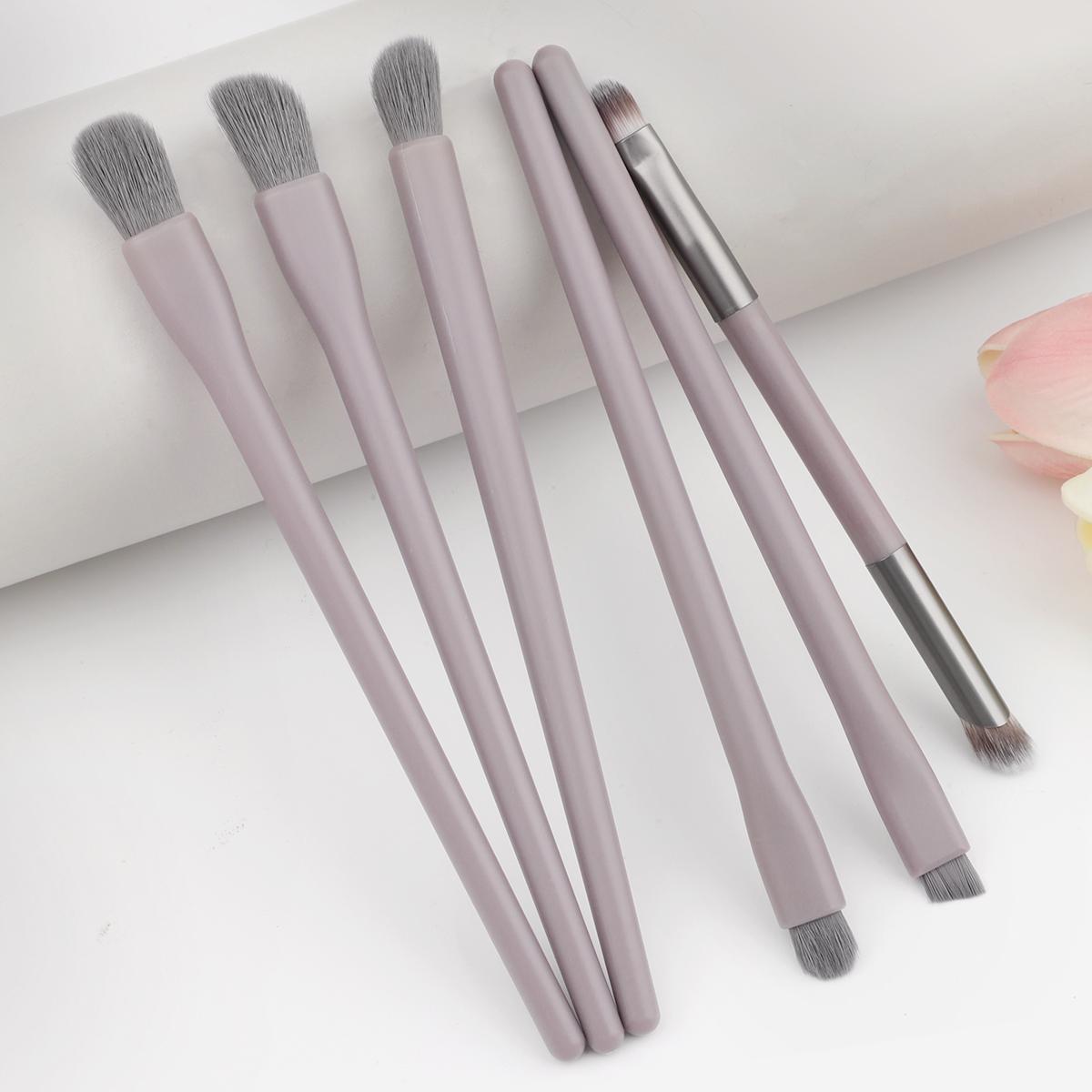

6-Piece Eye Makeup Brush Set, Including Eyeliner Brush, Eye Blending Brush, Eye Shadow Blending Brush, and Eyebrow Brush