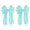 2Pcs New Children's Colorful Hair Woven Headdress Curly Rolls Bow Tassel Hair Accessories Candy Color Little Girl Hair Clip