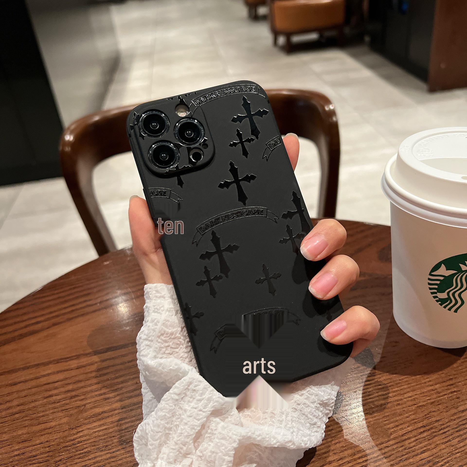 

Стильный фирменный чехол Cross для iPhone 15 Pro Max — мягкий, полностью покрывает Apple 14, 13, 12, дизайн унисекс iPhone 14 Pro Max