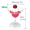 10Pcs 60Ml Margaret Cup Mini Wine Glass Red Wine Cup Champagne Cup Cocktail High Martini Glasses Wedding Party Juice Drink Bar