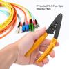 Fiber Optic Stripping Pliers 3 Port Hole Ergonomic Hand Stripper with Hex Socket Wrench