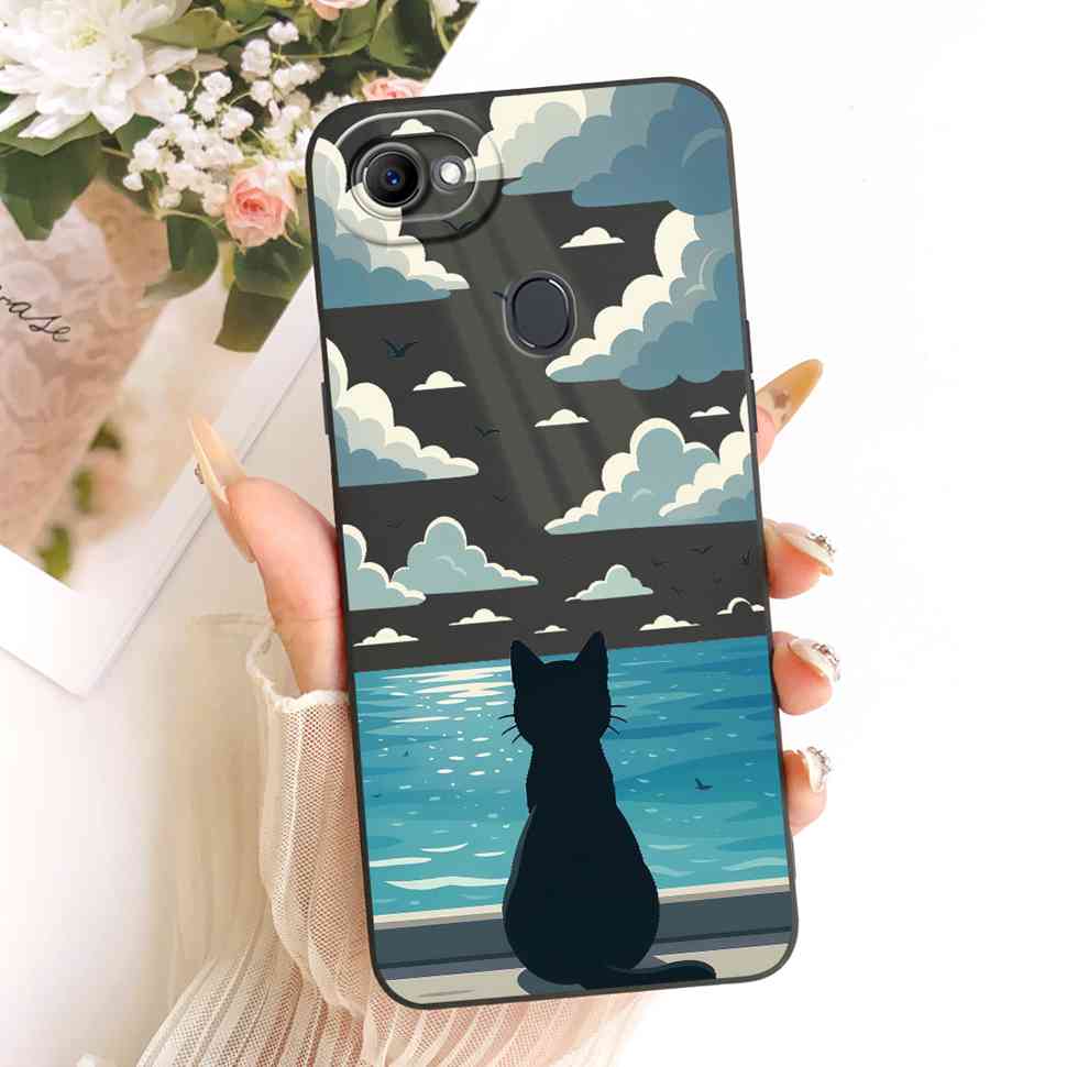 Casing For Oppo F7 CPH1819 CPH1821 Luxury Candy Pattern Simple Soft Silicone Case For Oppo F7 OppoF7 Phone Cover 6.23"