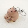 Kawaii 3D Capybara Keychain Cartoon Animal Keyring Bag Pendant Backpack Hanging Decoration Couple Key Holder Lovely Gifts