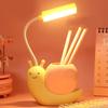 Cartoon LED Desk Lamp Gentle Brightness Rechargeable Eye Caring Study Lamp Night Light for Kids Bedroom