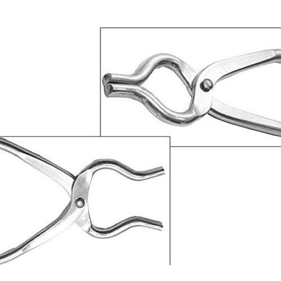 RSINC Stainless Steel matt Finish | Curve Style desigen | pakkad/pincer/chimta/Tongs/Utensil Holder Smart Kitchen Tool – Silver (PC 1)