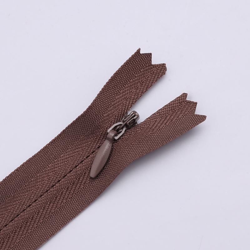 Color No. 3 Nylon Closed-End Zipper for Cushions, Pillows, and Dresses - Home Textiles & Clothing Accessories