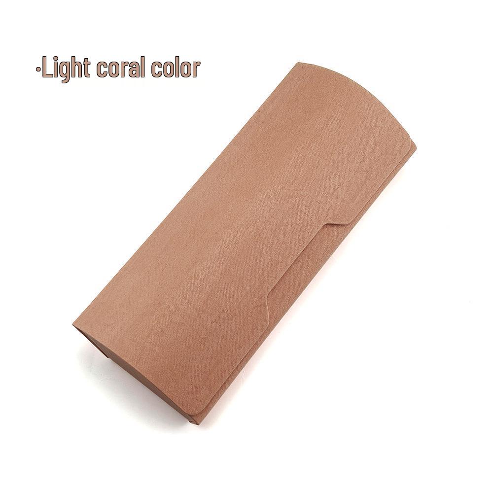 Stylish Leather Glasses Case: Compact, Portable, Protective Myopia Case with Logo Printing Option