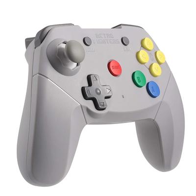 RETRO FIGHTERS Brawler64 Controller Wireless N64 di nuova generazione analogico memory pack turbo grigio - esclusivo, stick, compatibile, funzione ultra-veloce,